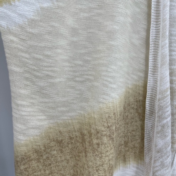 Chico's Brown Yellow Beige Ombre Open Front Cardigan Sweater Size 1 small Nwt - Picture 5 of 12